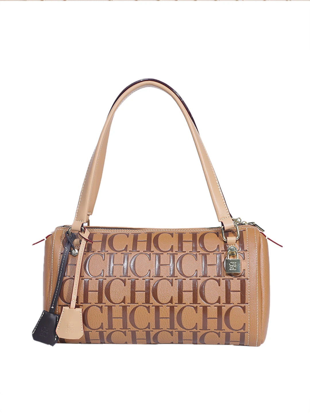 CH Fashion Classic Women's Boston Bag Autumn Winter New Collection 2026 Letter Design Shoulder Bag Texture Handbag