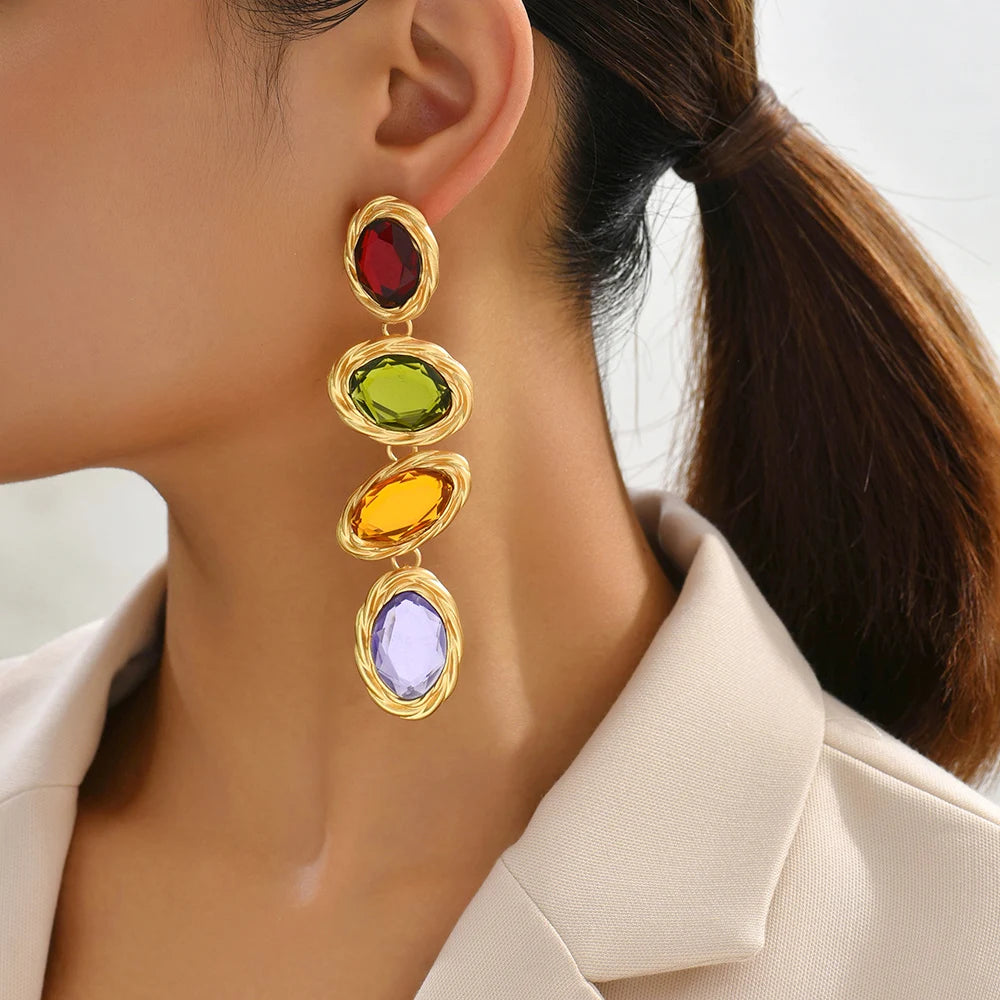 Luxury Design Charm Dangle Earrings For Women
