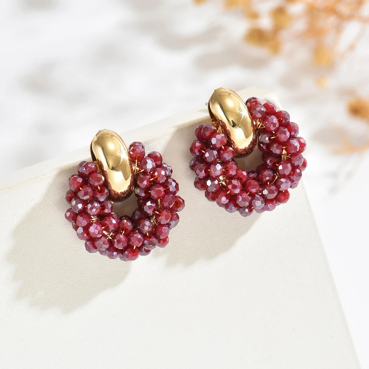 Handcrafted Bohemian-Style Minimalist Elegant Beaded Earrings Unique Design for Women Any Occasion
