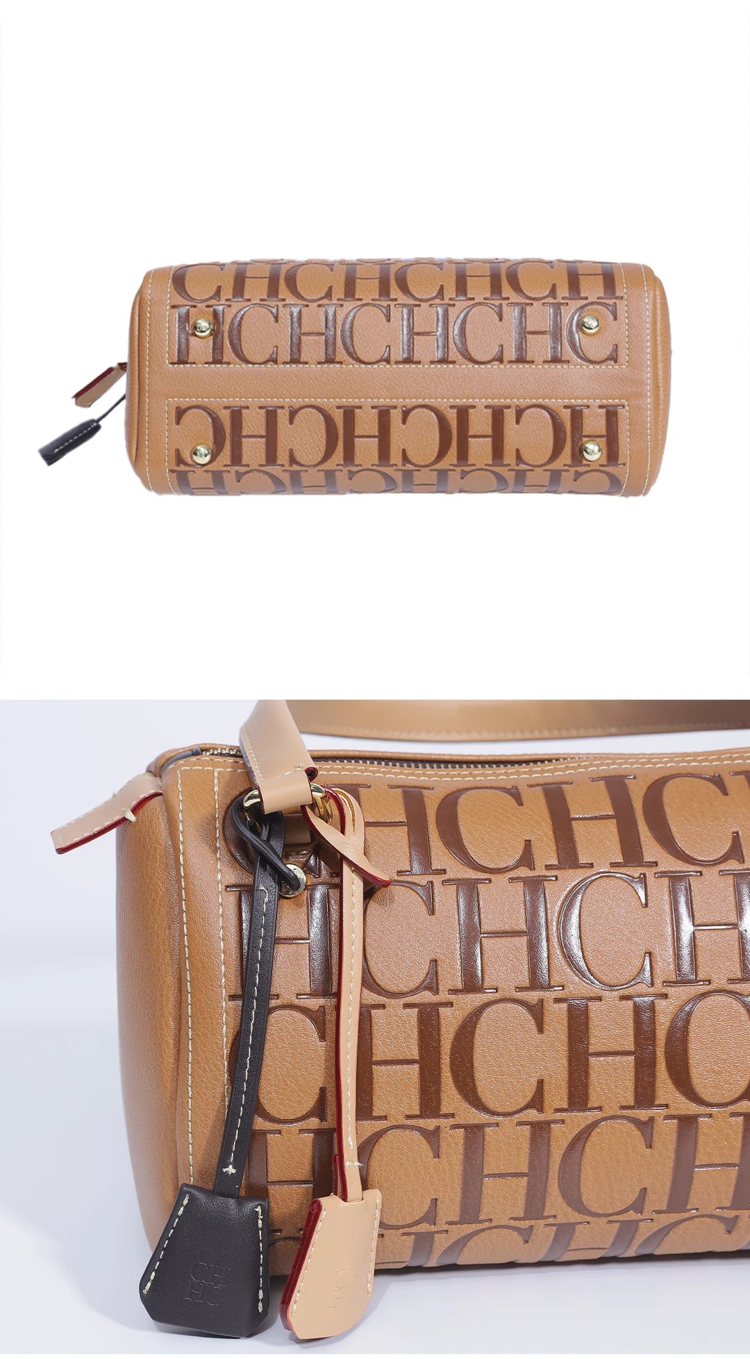 CH Fashion Classic Women's Boston Bag Autumn Winter New Collection 2026 Letter Design Shoulder Bag Texture Handbag