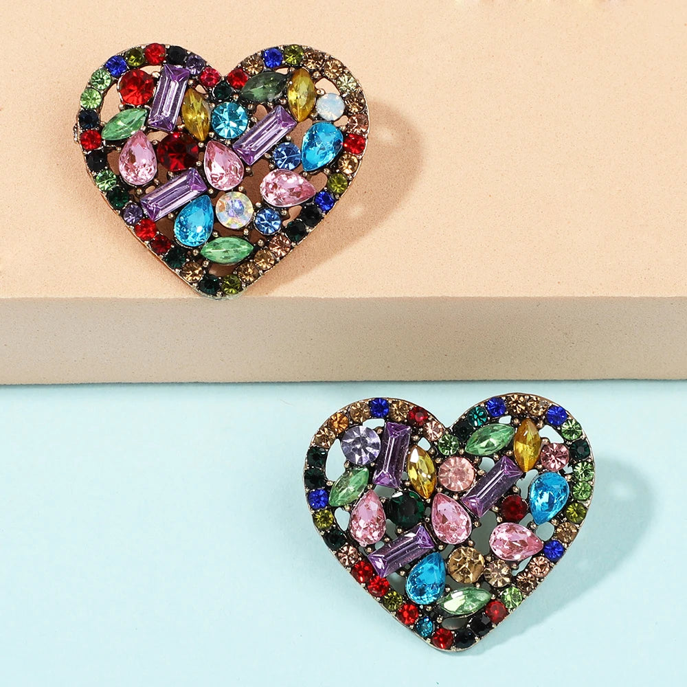 Women Luxury Bling Color Crystal Party Jewelry Aesthetic Accessories
