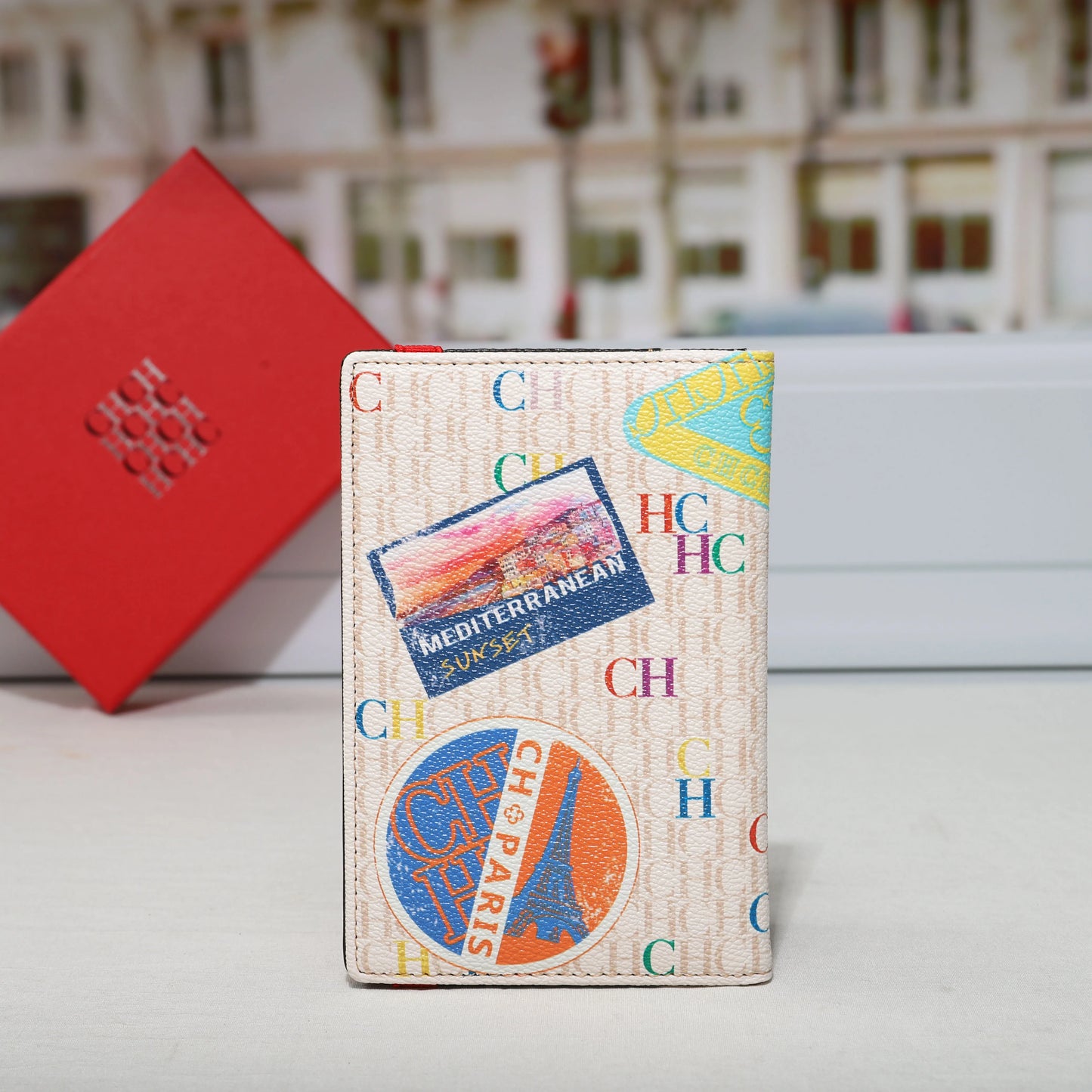 CH Passport Holder Stylish Patterned Design Passport Cover Multi Function Card Pocket Travel Document Organizer Travel Essential