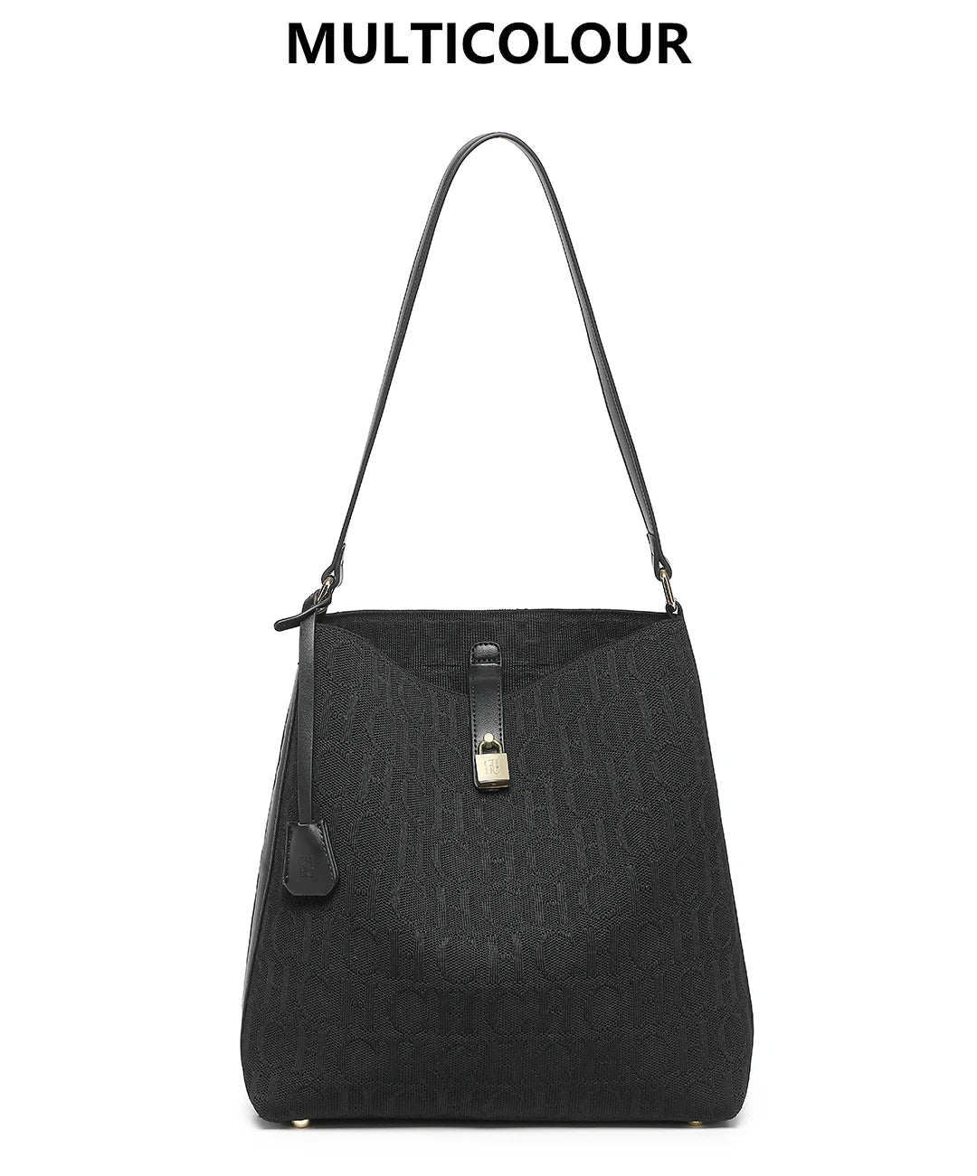 CH Women Hobo Bag Monogram Pattern Gold Lock Hardware Large Capacity 2026
