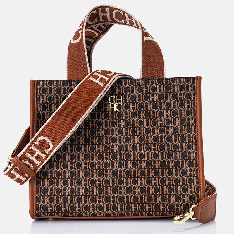 CH Fashion Monogram Print High Quality Metal Logo Casual Light Luxury Brand Designer 2026 New Women's Handbag