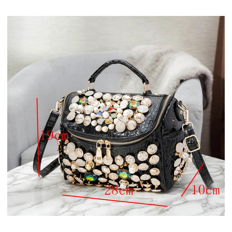 Handbag for women purses and handbag luxury Designer Handmade Women's bag Casual black bucket Female Messenger shoulder Bag new