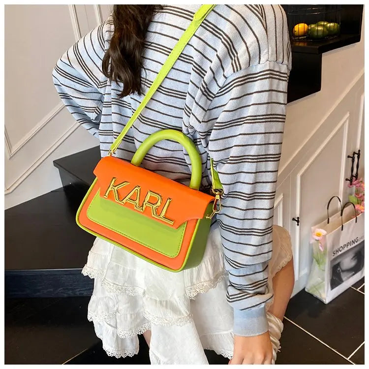 Solid Color Diaper Bag Letter Logo High End Minimalist Trendy Tote Bag For Women Shoulder Bag Large Capacity