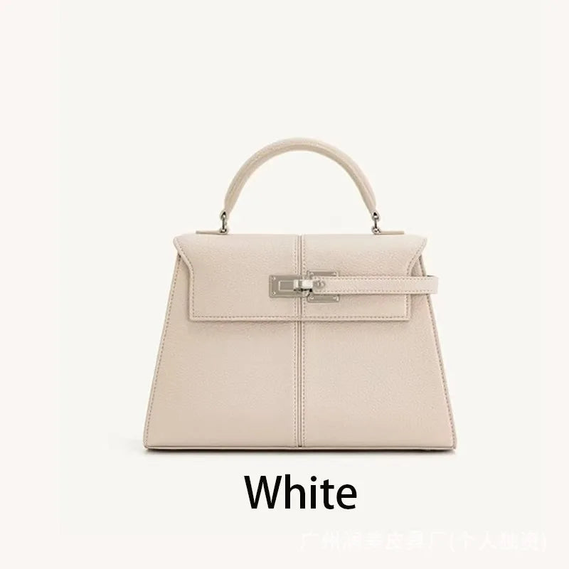 JW PEI Trapezoidal Bag, New Style, Genuine Leather, Women's Bag, High-End, Versatile, Crossbody Bag, Fashionable, Niche Style