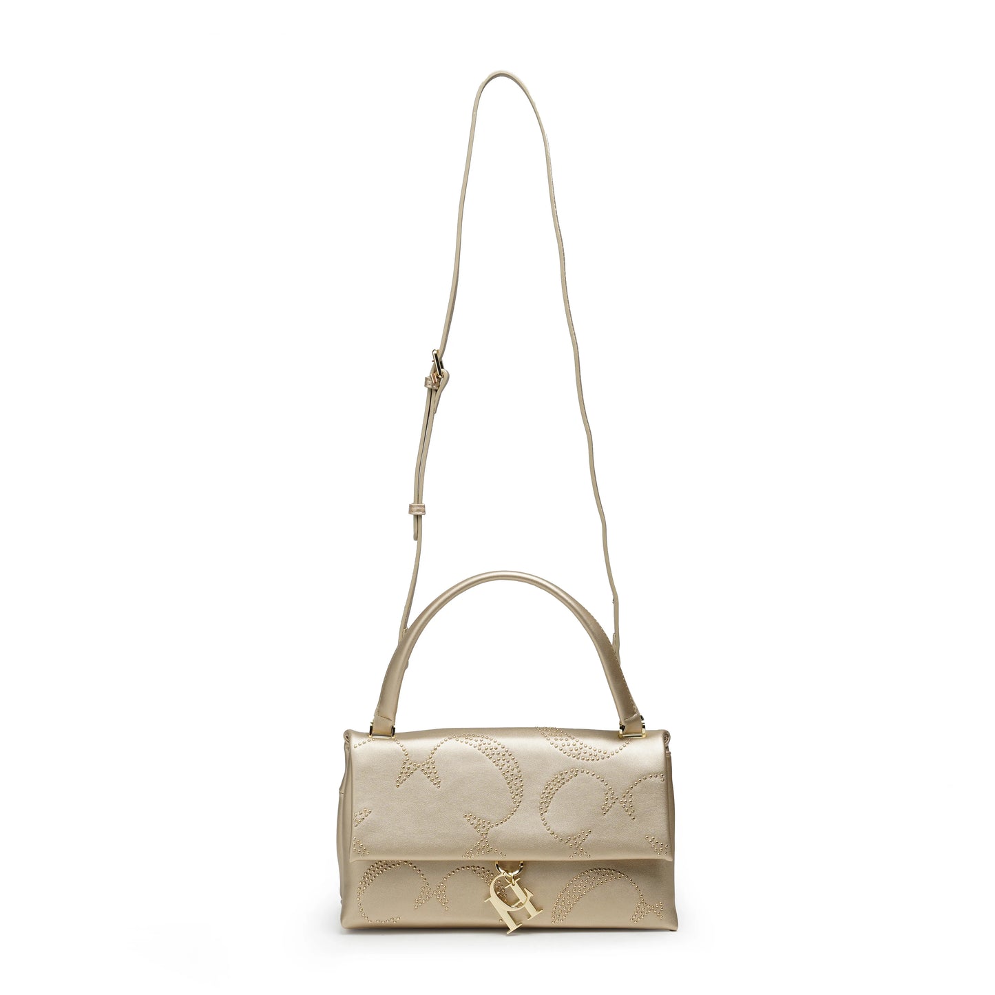 CH Gold Women's Chain Crossbody Bag Women's Bags Metallic Rivet Decoration Luxury Women's Bags Luxury Brand Fashion Designer