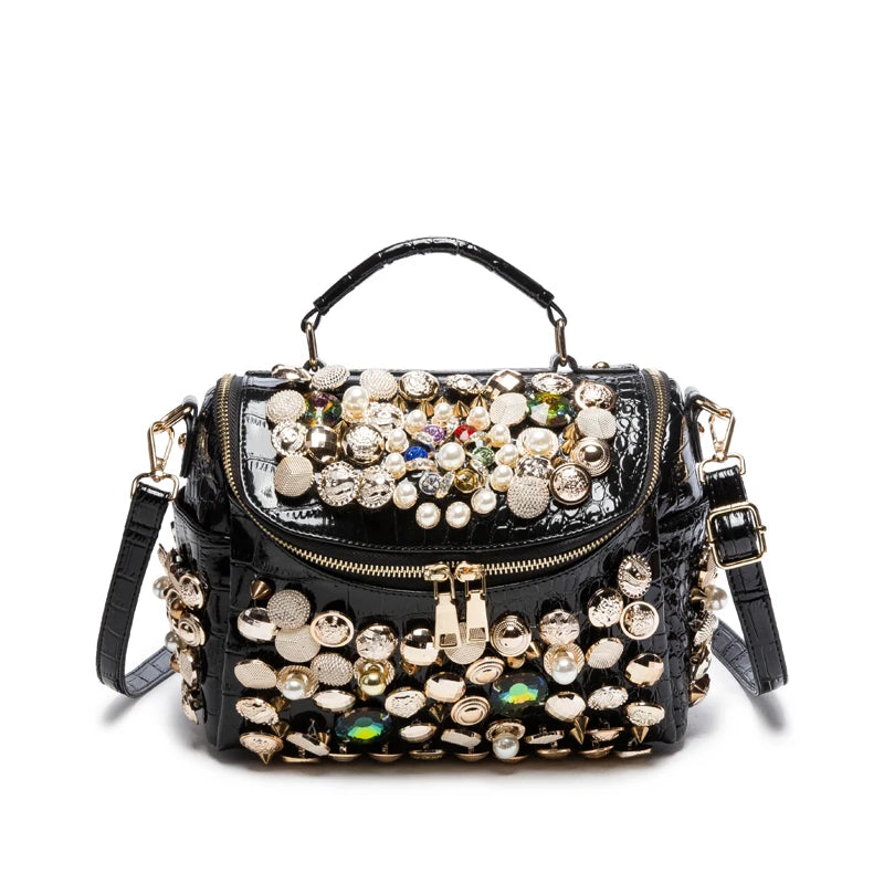 Handbag for women purses and handbag luxury Designer Handmade Women's bag Casual black bucket Female Messenger shoulder Bag new