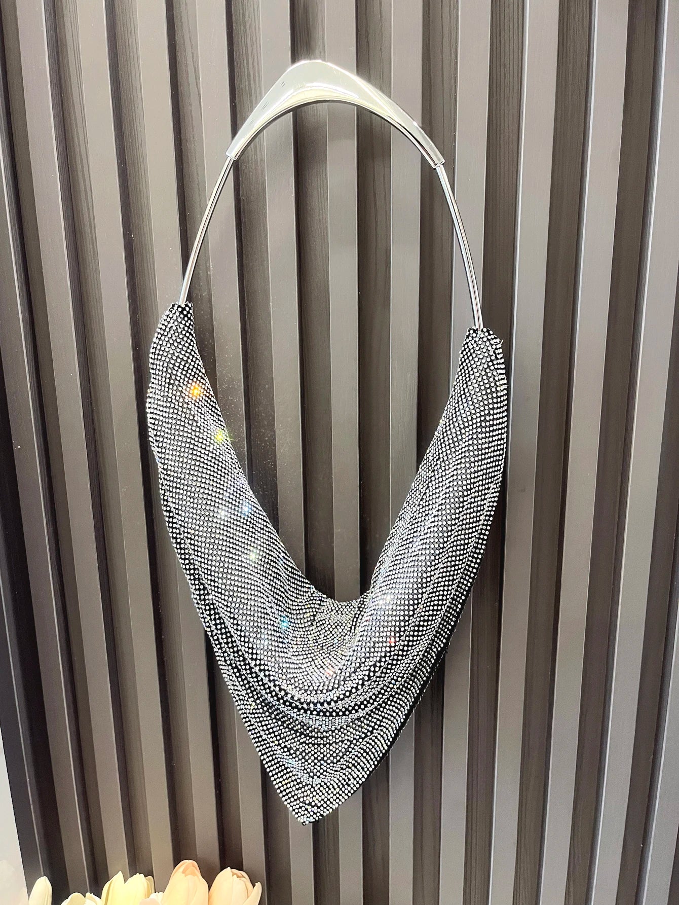 Shining Rhinestones Women's Evening Clutch Bag for Parties Luxury Designer Handmade Purses and handbag