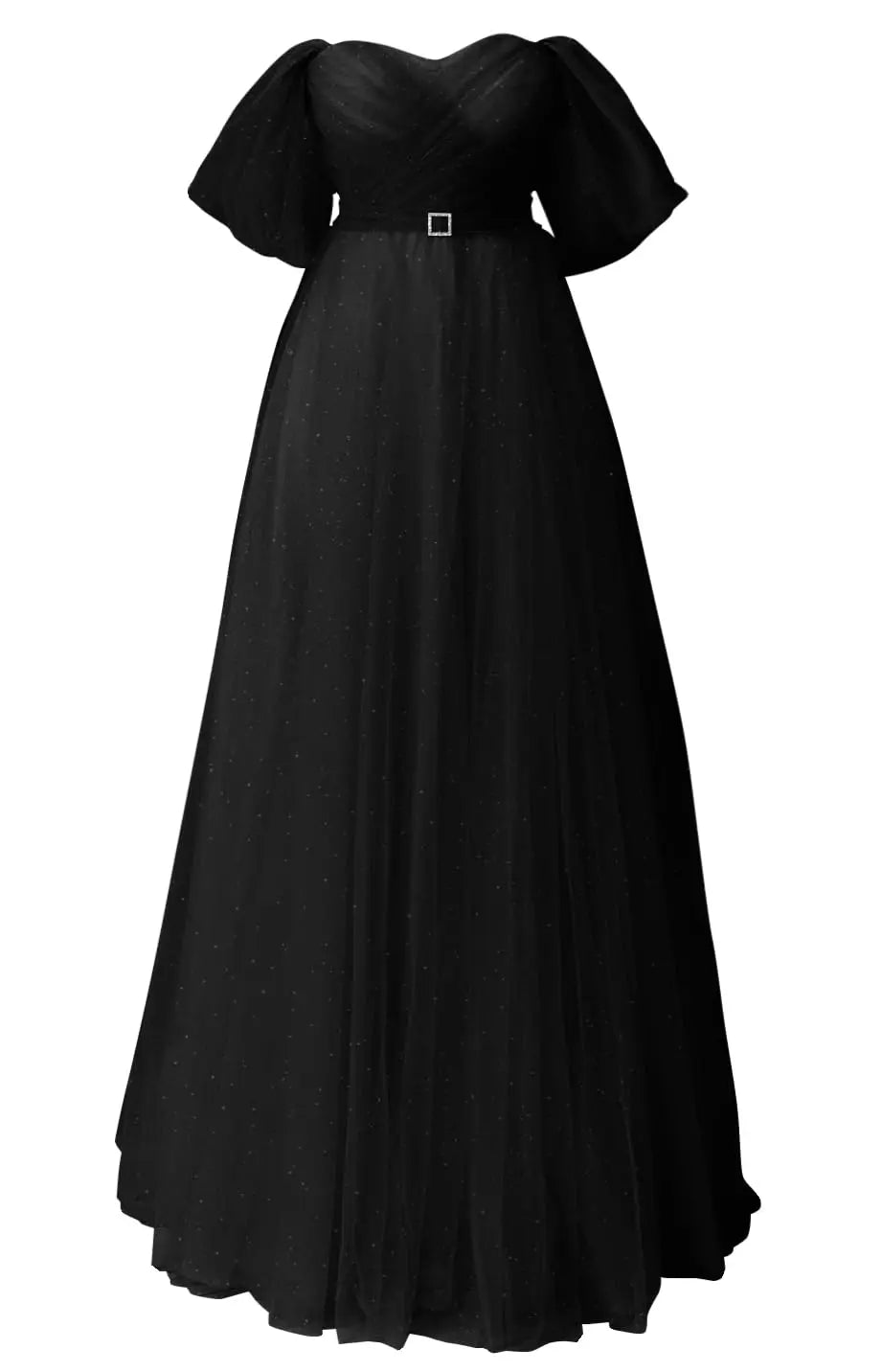 Glitter Tulle Prom Dresses Off The Shoulder Sweetheart Puffy Long Evening Gowns for Women 2026 Elegant Dress Wedding Party