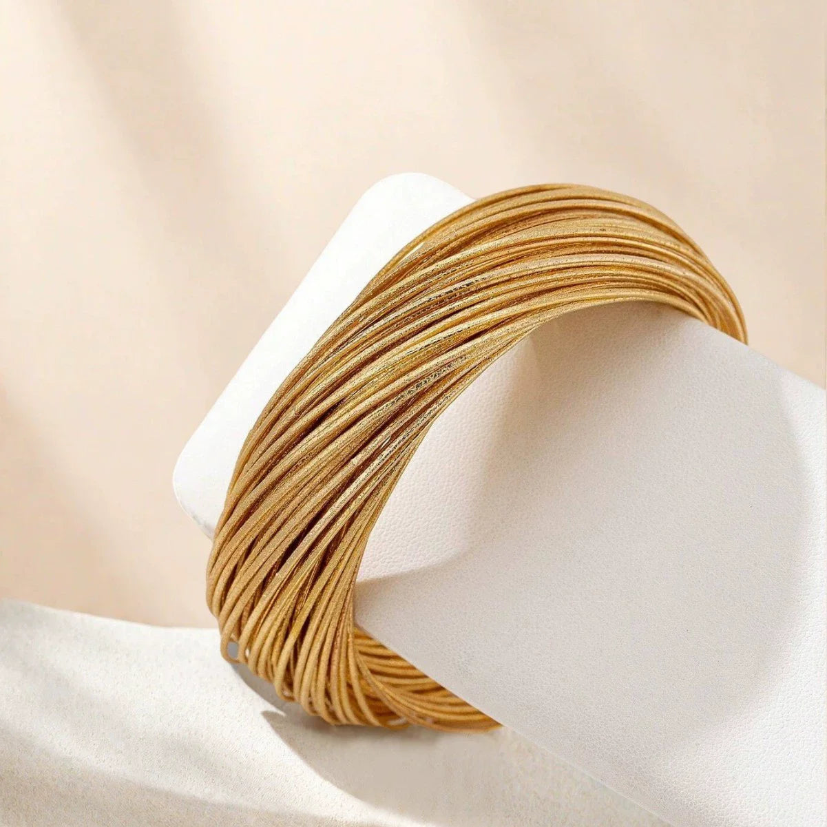 Metal Multi-layer Twisted Irregular Line Bracelet Bangles For Women European American Personality Catwalk Wrist Party Jewelry