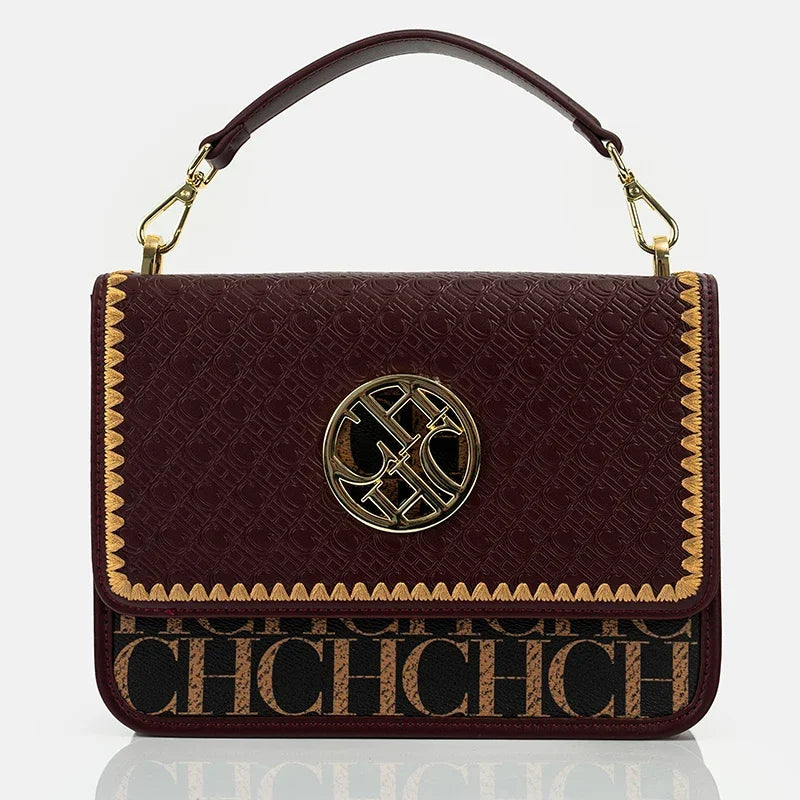 Solid Design Shoulder Bag Dark Letter Embossed Ladies Party Bag Exquisite Luxury Brand Fashion Vintage Design Handbag Classic
