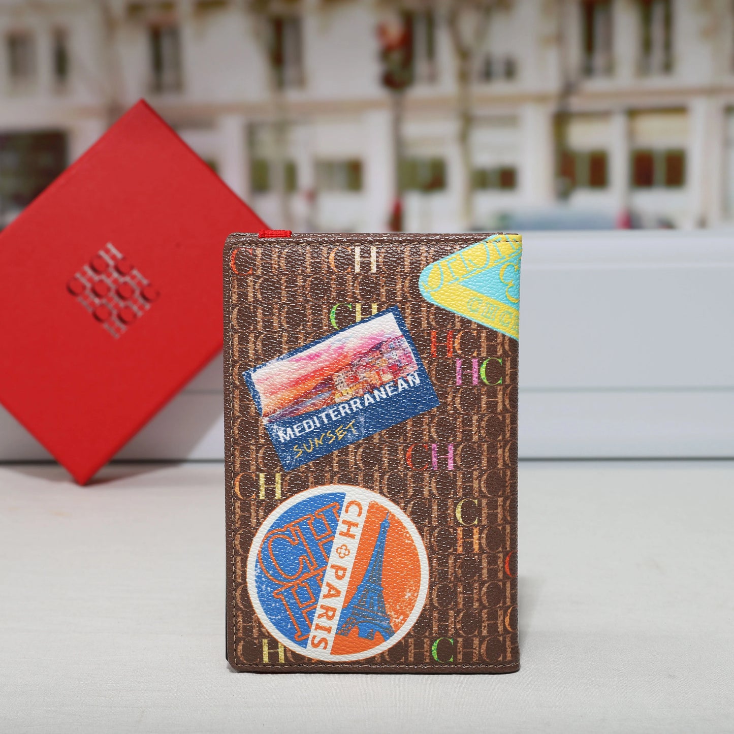 CH Passport Holder Stylish Patterned Design Passport Cover Multi Function Card Pocket Travel Document Organizer Travel Essential