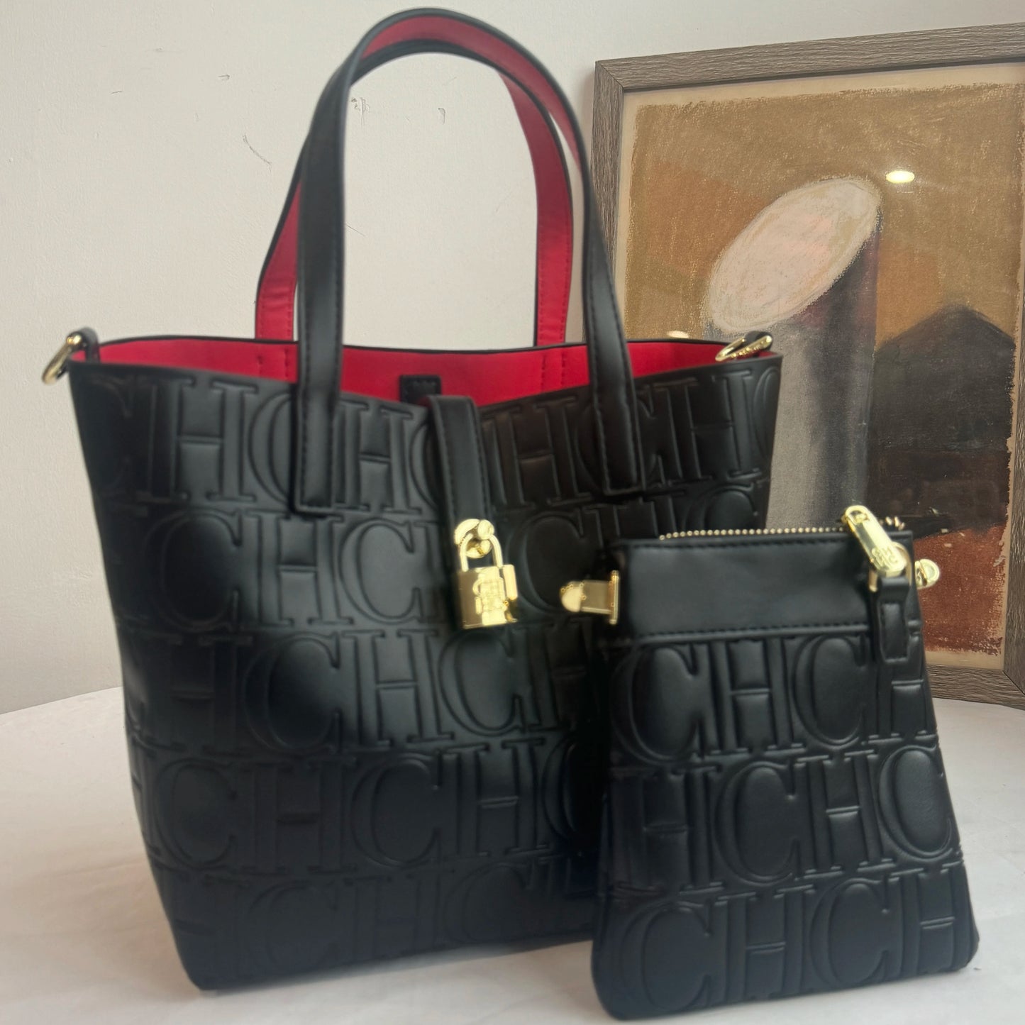 Classic PU Leather Bucket Tote Bag