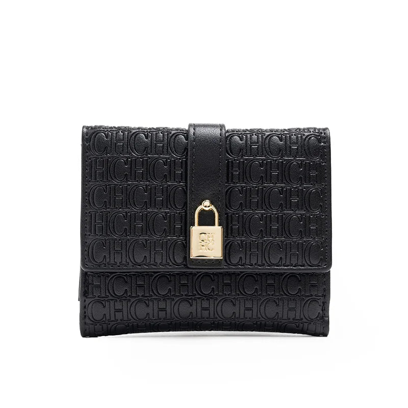 CH Fashion Versatile Letter Print Design Wallet Premium Feeling Wallet High Quality Standard Wallet Ladies Temperament Style