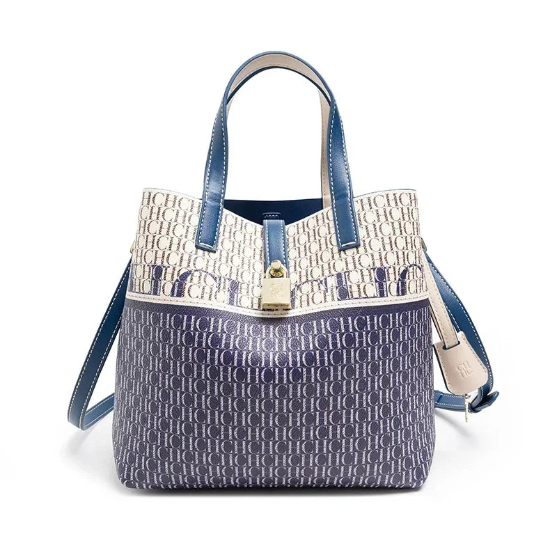 Women's Shoulder Large Capacity Bag Exquisite Flower Printed Women's Leather Bag Fashion Design New 2025 Women's Handbag Printed