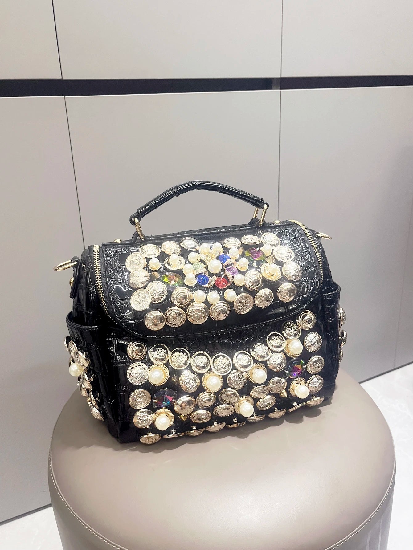 Handbag for women purses and handbag luxury Designer Handmade Women's bag Casual black bucket Female Messenger shoulder Bag new