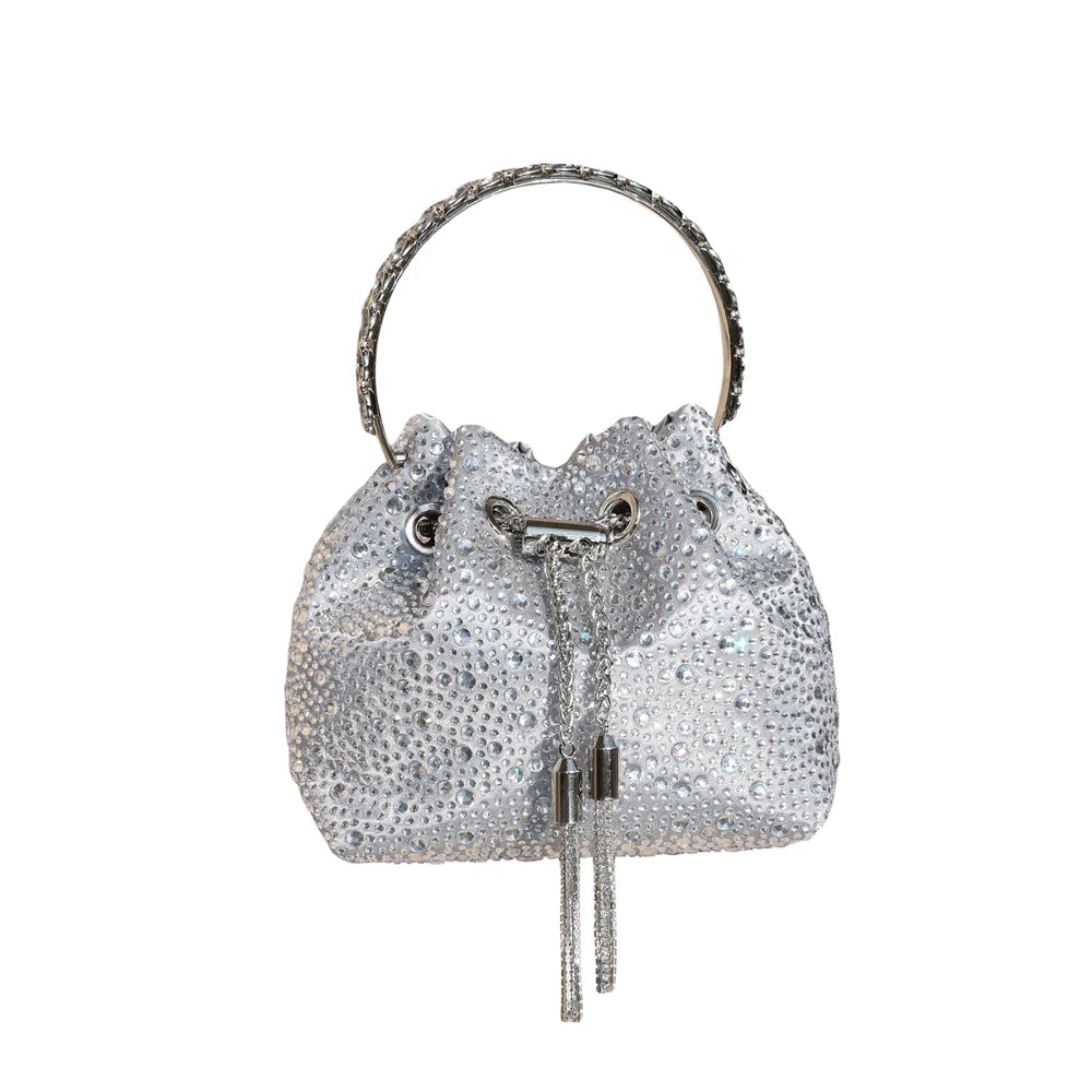 Handle Rhinestones Evening clutch Bag Purses and handbag luxury Designer shoulder bag Shiny Crystal Clutch purse bucket bag