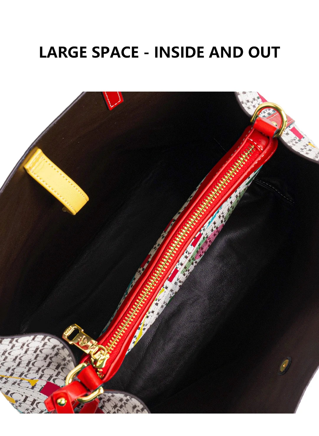CH Simple Atmosphere Style Women's Handbag Fashion Women's Handbag Unique Print Design Women's Large Capacity Commuter Bag