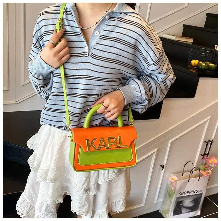 Solid Color Diaper Bag Letter Logo High End Minimalist Trendy Tote Bag For Women Shoulder Bag Large Capacity