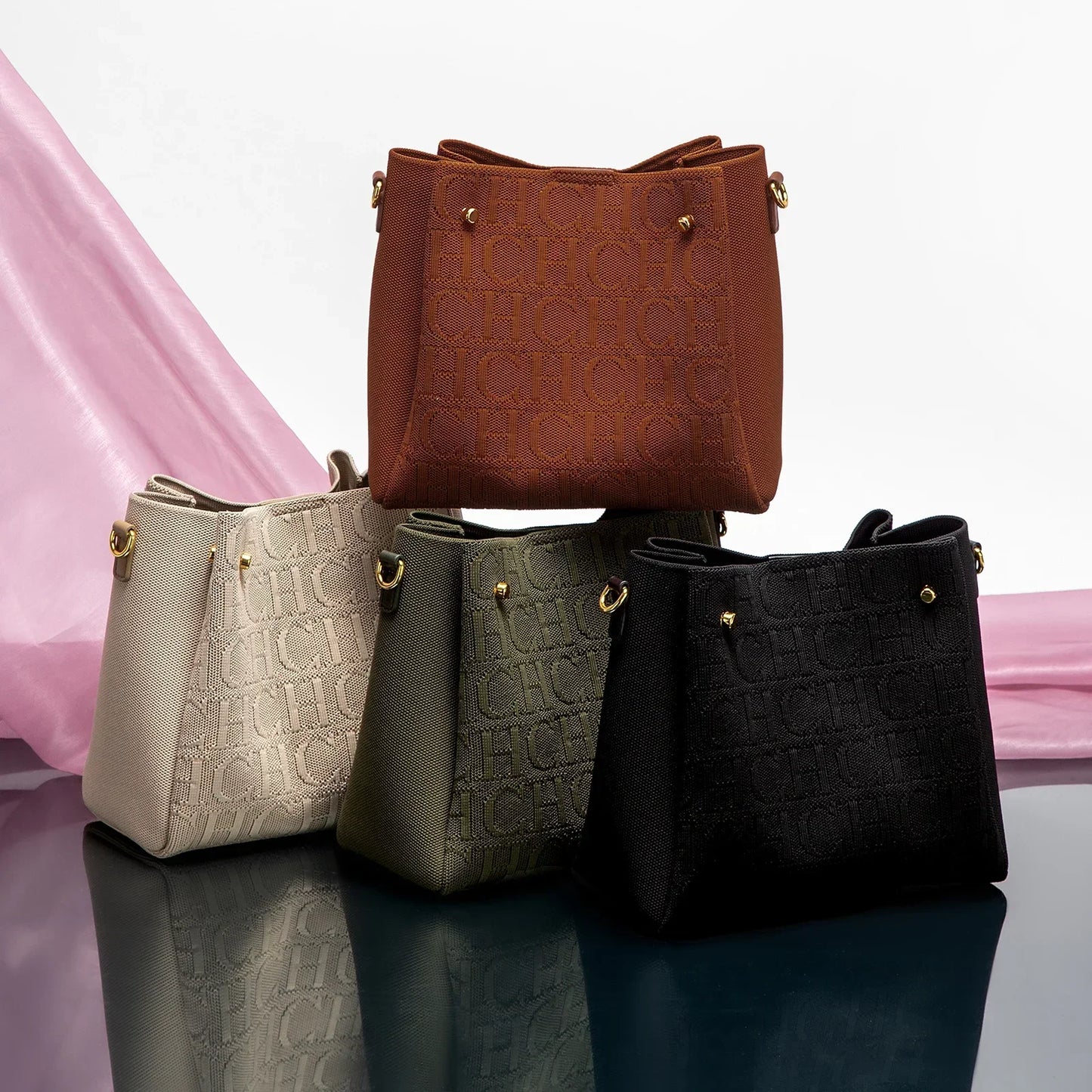 Crossbody Bag Synthetic Leather Purse for Women, Large Capacity 25.5x22.5x13cm Lightweight Bag, 5 Color Options