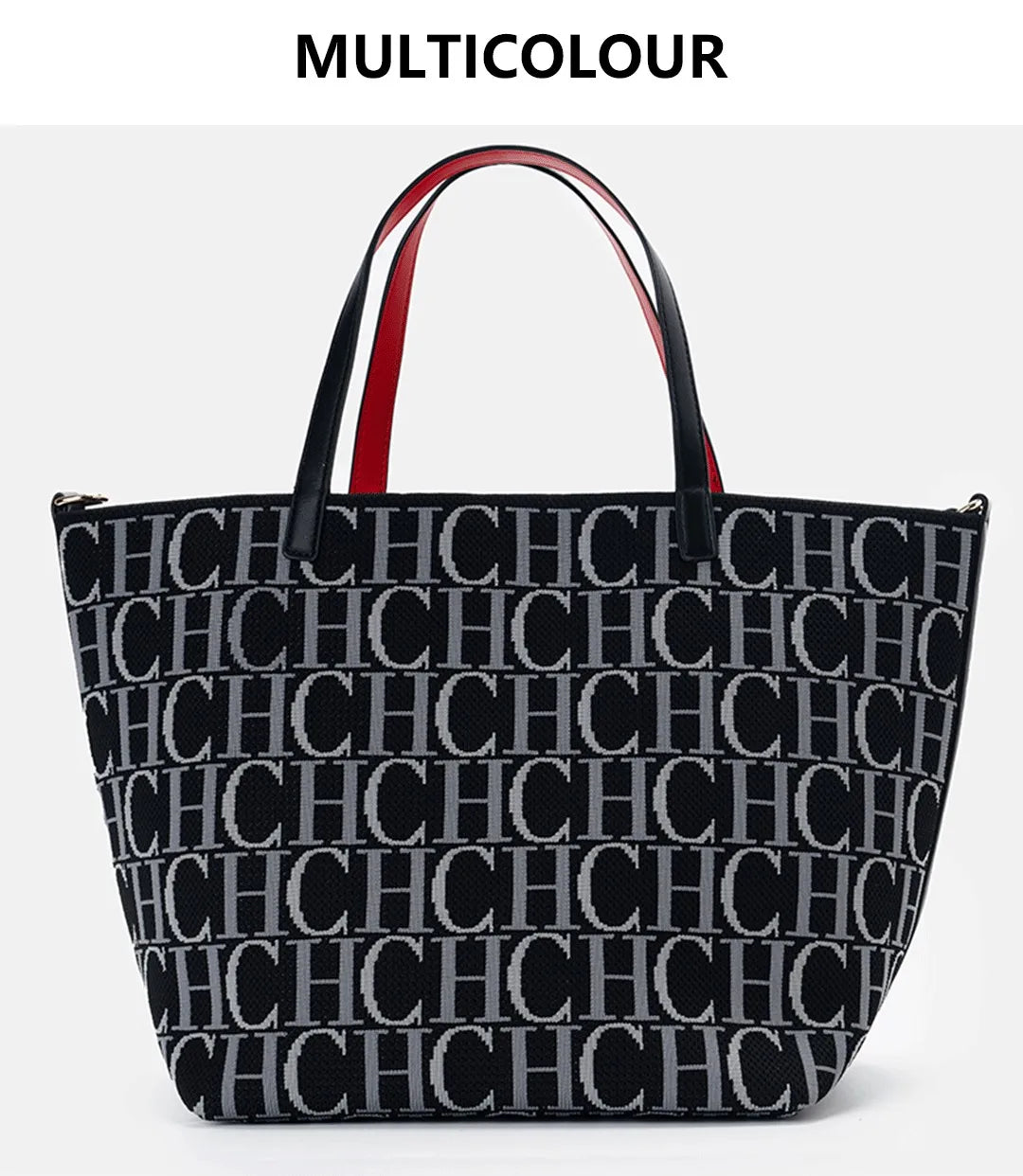 CH Popular Large Capacity Tote Bag Versatile Elegant Casual Shopping High Quality Ladies Bag Women's Brand Fashion Letter Print