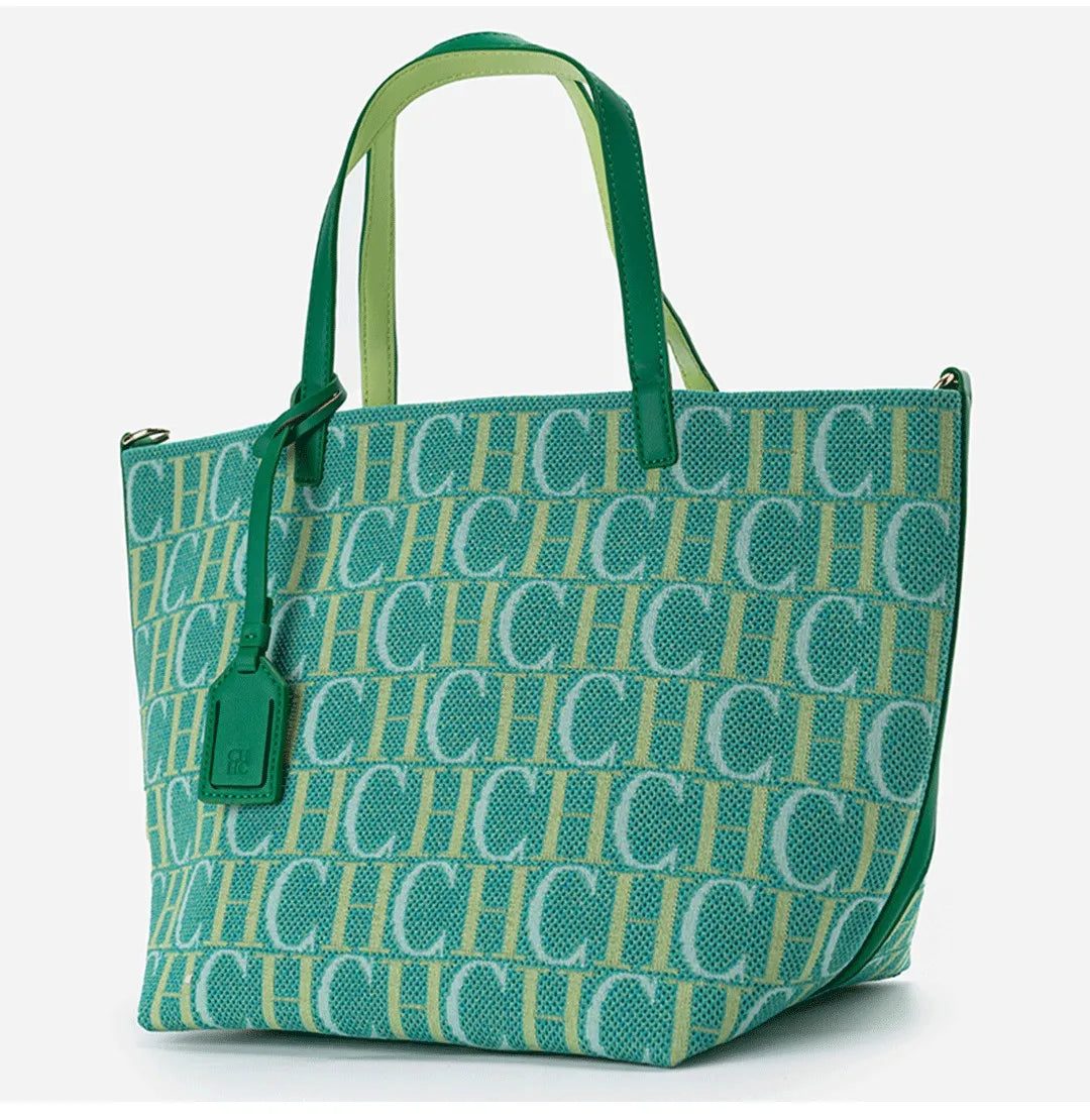 CH Popular Large Capacity Tote Bag Versatile Elegant Casual Shopping High Quality Ladies Bag Women's Brand Fashion Letter Print