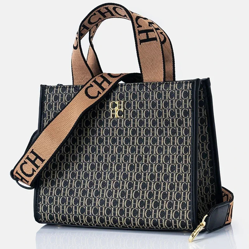 CH Fashion Monogram Print High Quality Metal Logo Casual Light Luxury Brand Designer 2026 New Women's Handbag