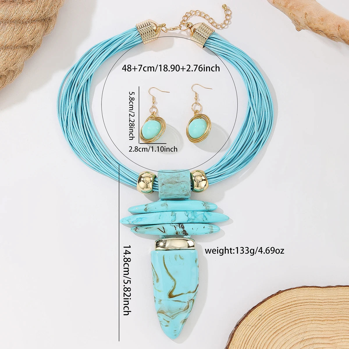 Western Jewelry Set Fashion Irregular Imitation