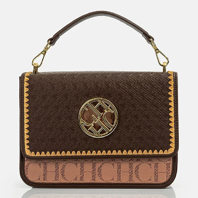Solid Design Shoulder Bag Dark Letter Embossed Ladies Party Bag Exquisite Luxury Brand Fashion Vintage Design Handbag Classic