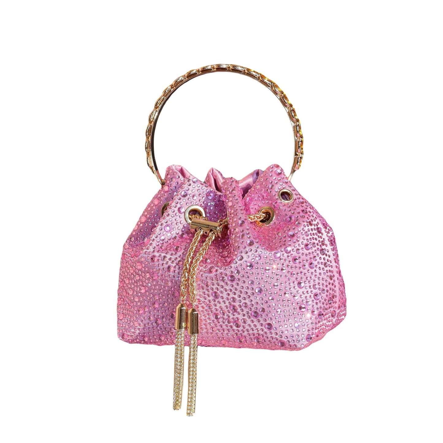 Handle Rhinestones Evening clutch Bag Purses and handbag luxury Designer shoulder bag Shiny Crystal Clutch purse bucket bag