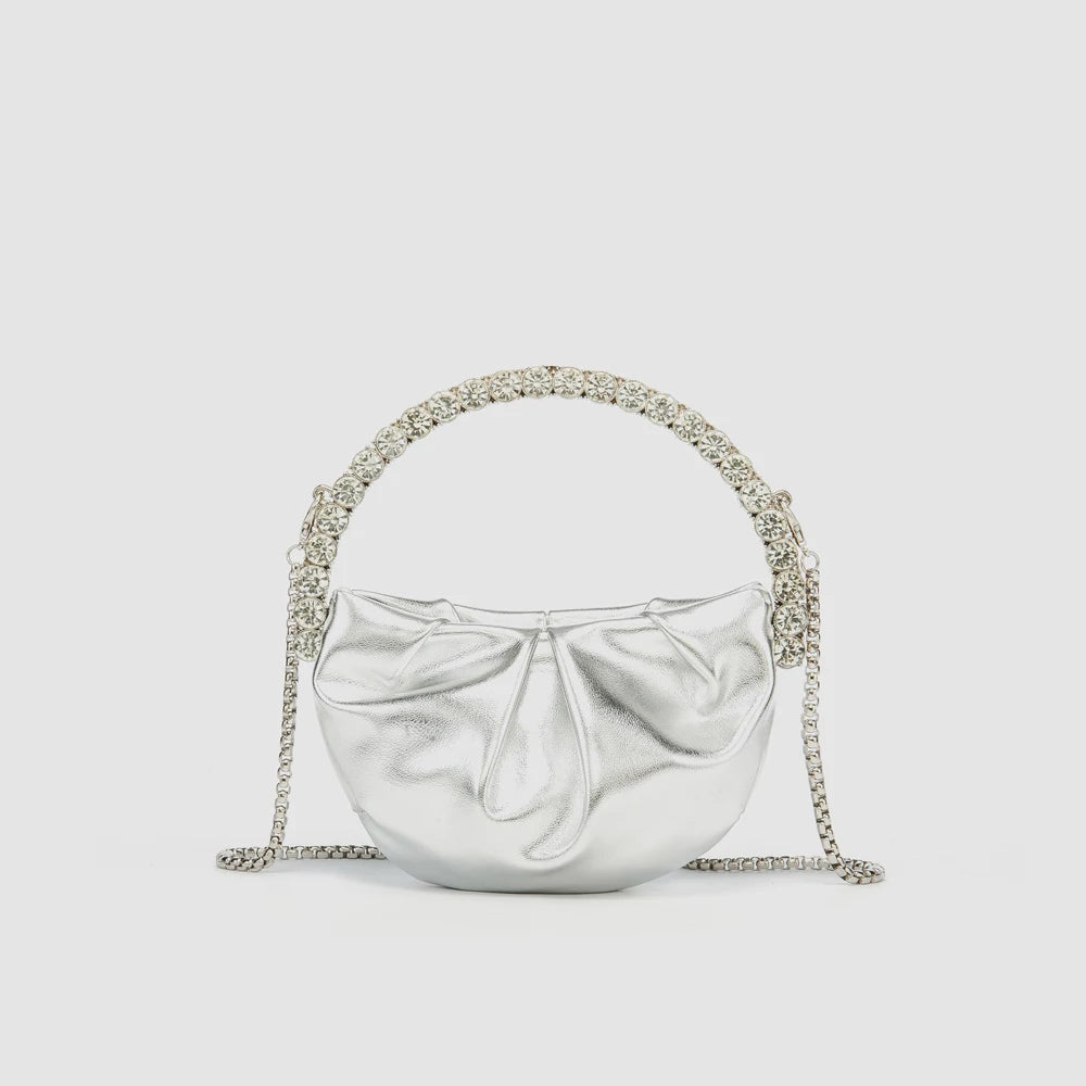 Shiny Crystal Purses and Handbag Luxury Designer Rhinestones Clutch Purse Bag for women handle bag leather Shoulder Bag Purse