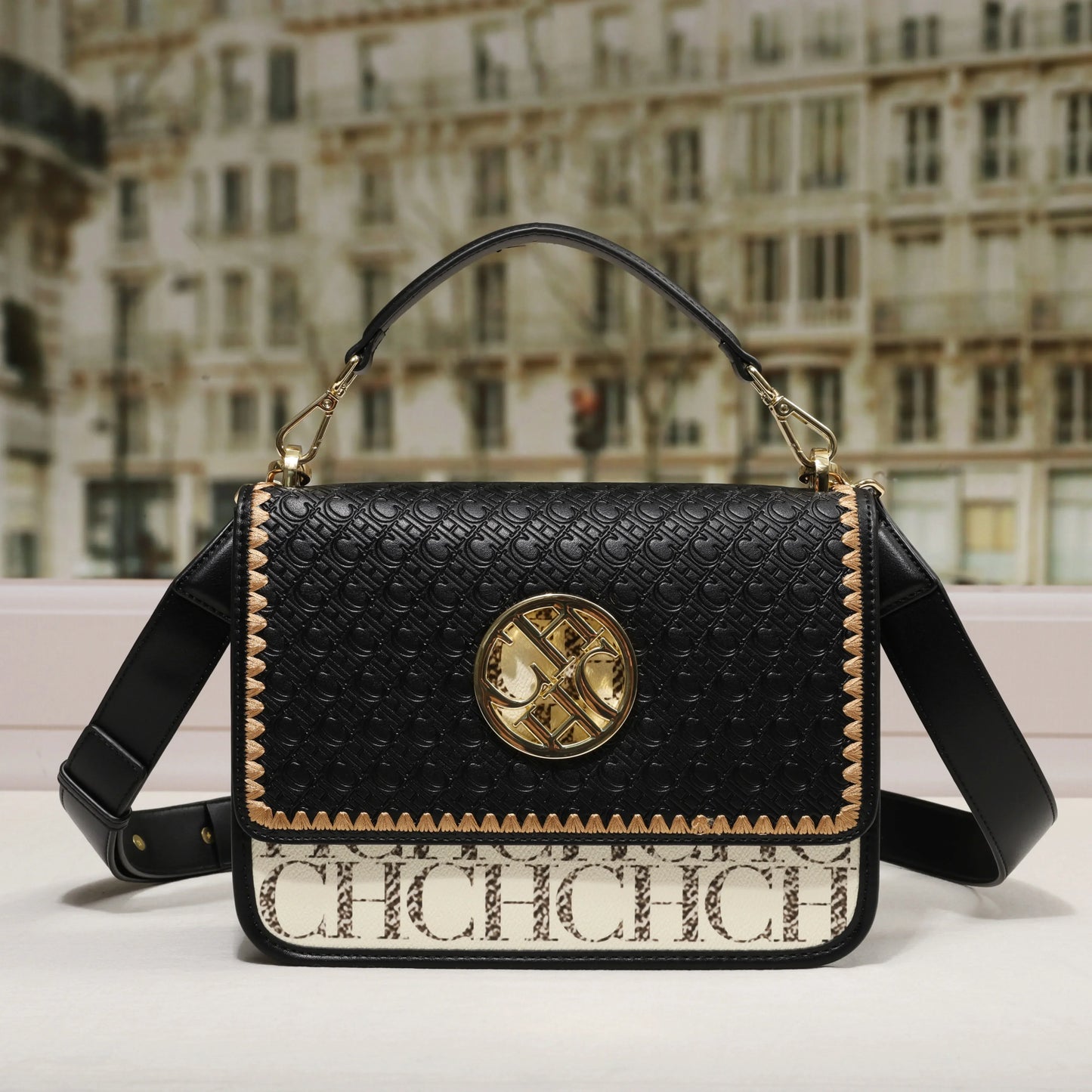 Solid Design Shoulder Bag Dark Letter Embossed Ladies Party Bag Exquisite Luxury Brand Fashion Vintage Design Handbag Classic