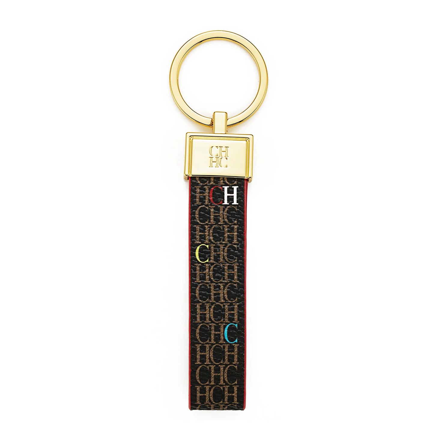 CH Niche High-end Keychain Leather Keychain Unique Printing Design Fashion Keychain Simple and Exquisite Style Gifts