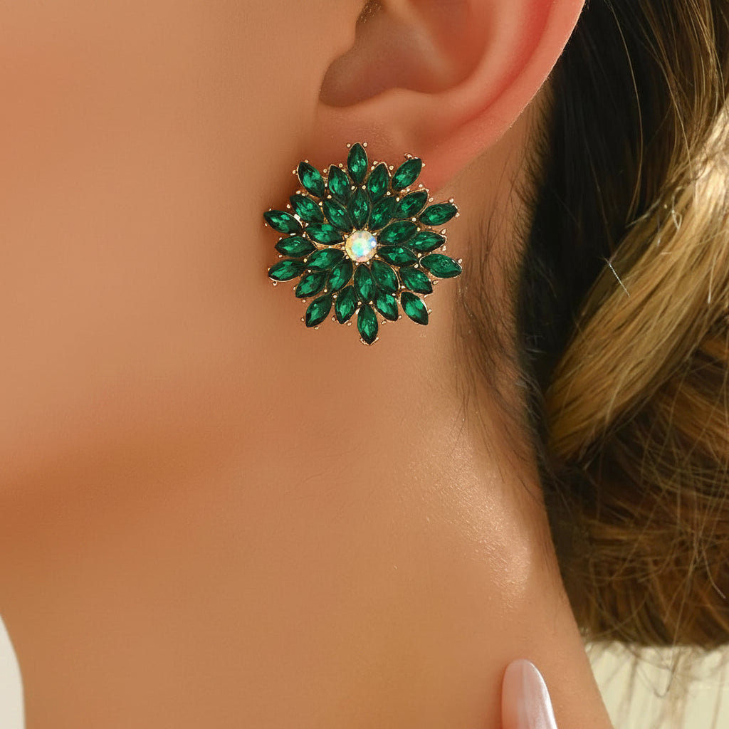 l Round Edge Irregular Earrings Exquisite Gorgeous