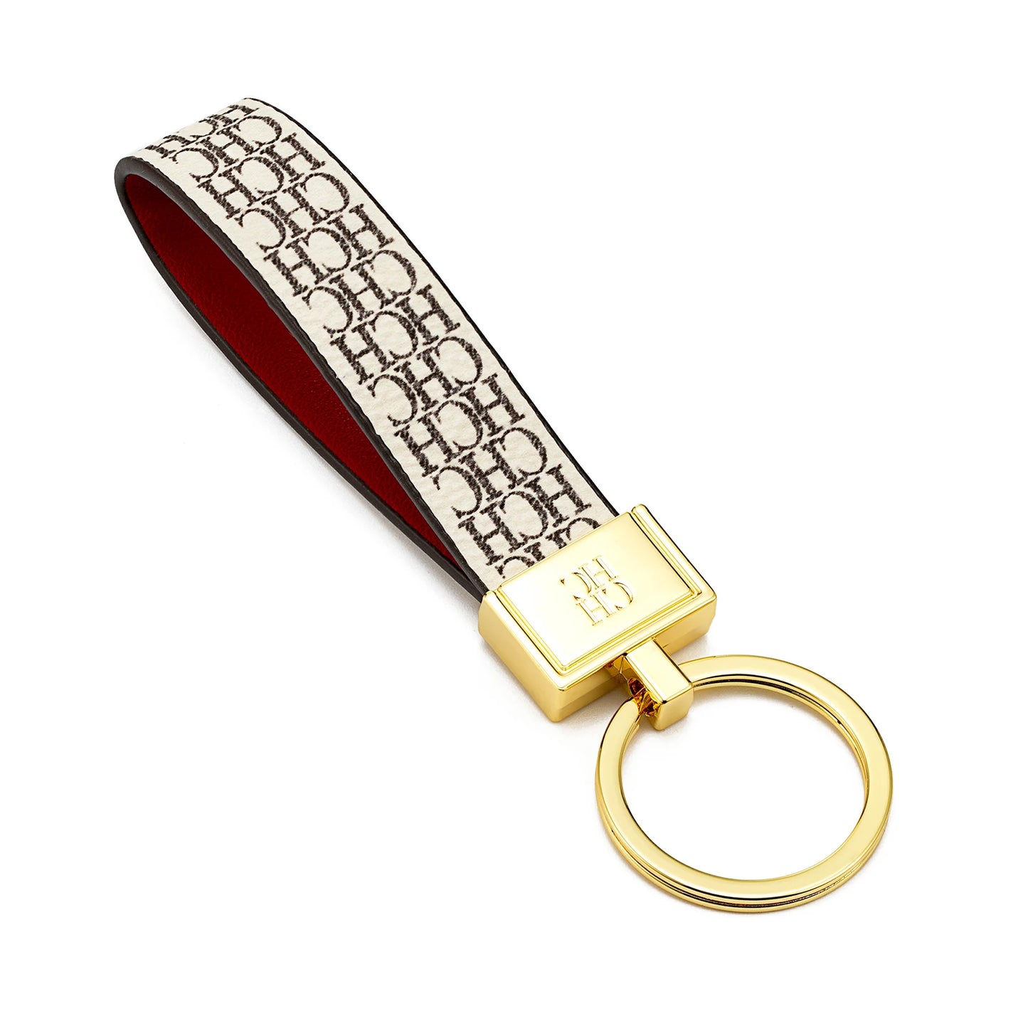 CH Niche High-end Keychain Leather Keychain Unique Printing Design Fashion Keychain Simple and Exquisite Style Gifts