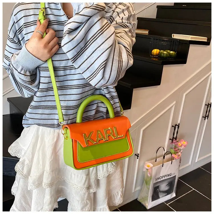 Solid Color Diaper Bag Letter Logo High End Minimalist Trendy Tote Bag For Women Shoulder Bag Large Capacity