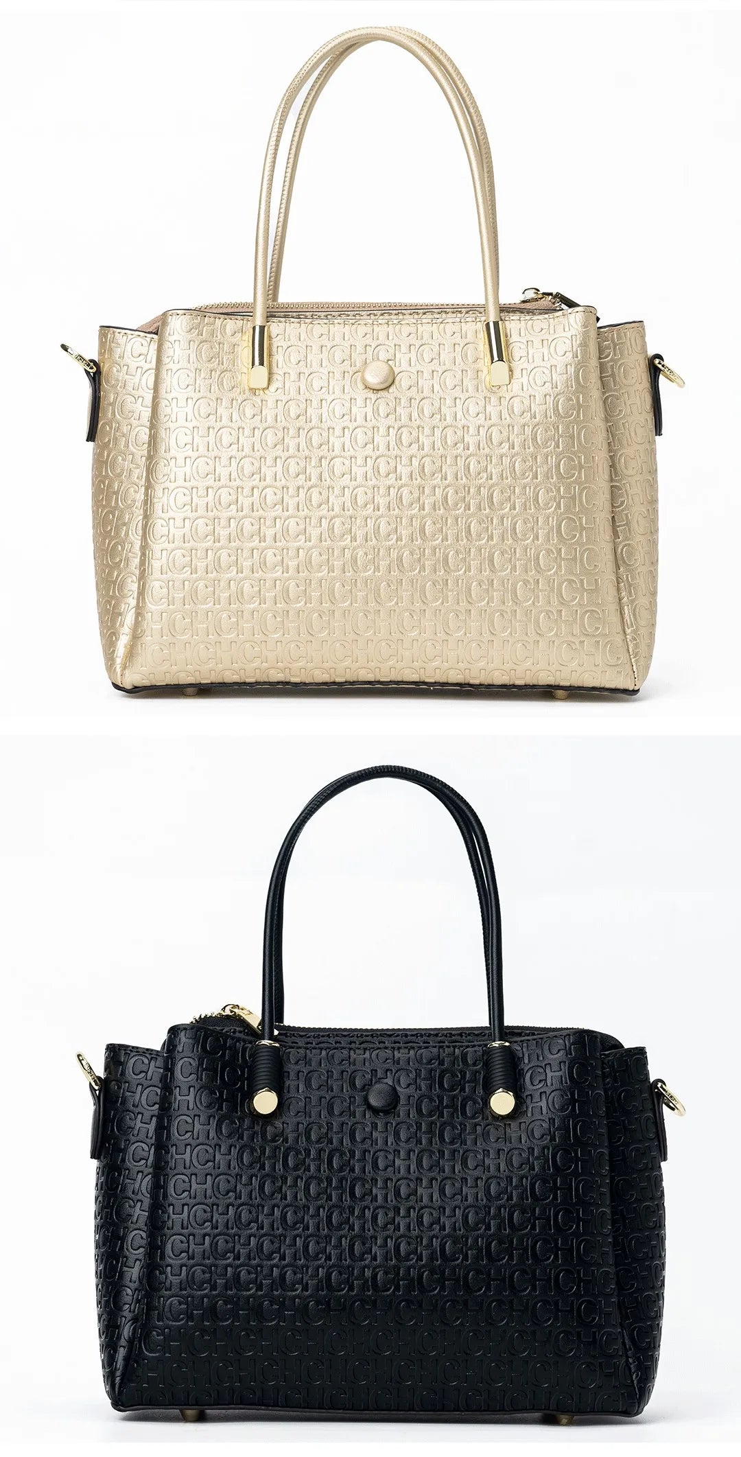 High Quality Metal Connection Brand Monogram Print Vintage Fashion Women's Tote Bag Large Capacity Commuter Versatile Tote Bag