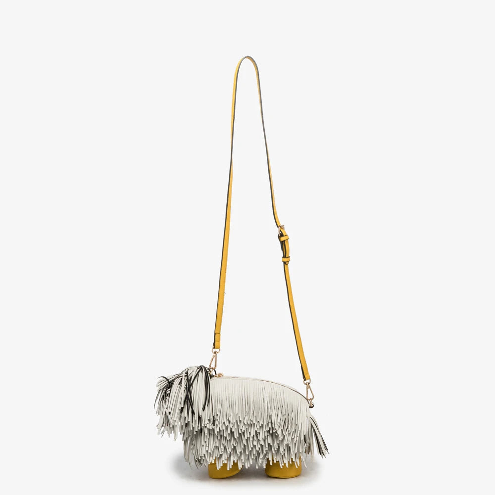 Luxury Designer Cute dog shape, Leather crossbody shoulder bag