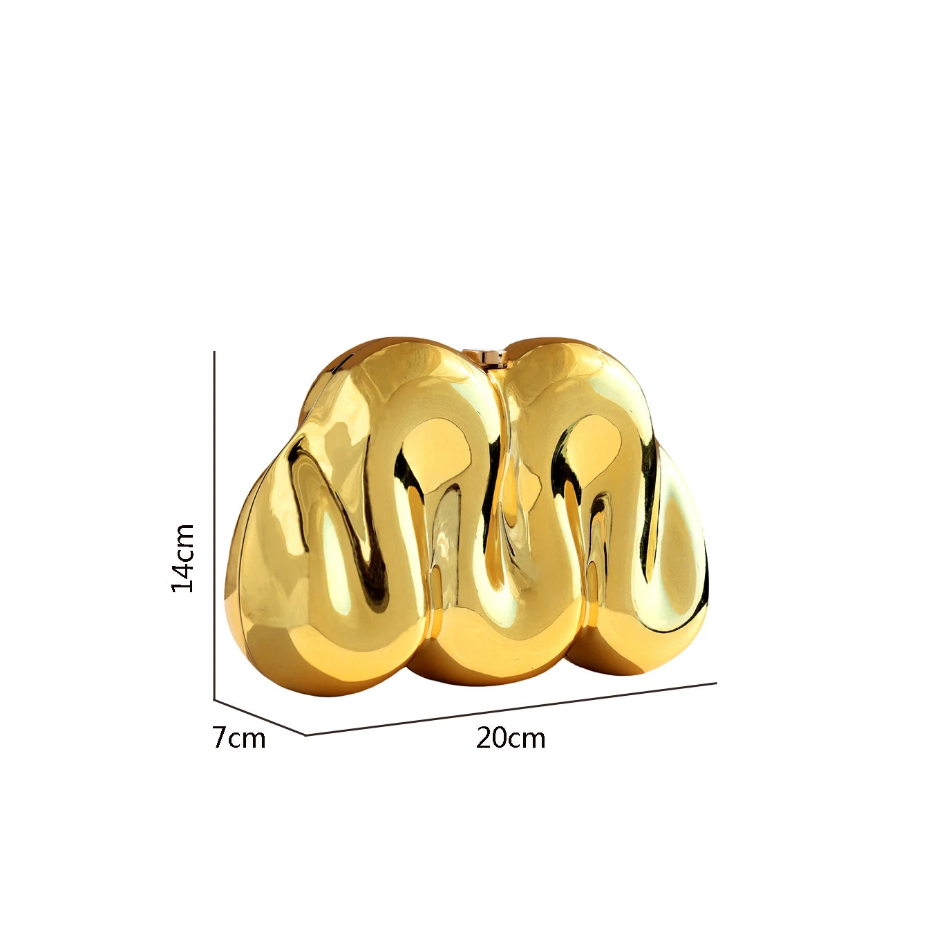 Golden Evening bag Purses and handbag luxury Designer shoulder bags Party Wedding Acrylic Clutch purse