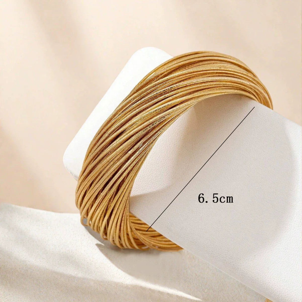 Metal Multi-layer Twisted Irregular Line Bracelet Bangles For Women European American Personality Catwalk Wrist Party Jewelry