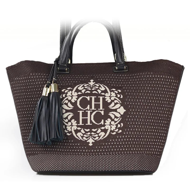 Large Shoulder Bag 43x26.5x15.7cm, Lightweight Foldable PU Tote Bag, Spacious Work Travel Purse, Multipurpose Carryall