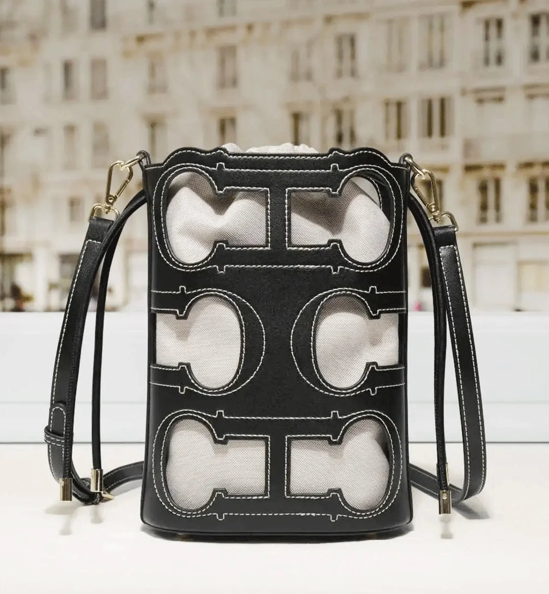 CH New Daily Commuting Ladies Handbag Fashion Hollow Design Ladies Crossbody Bag Simple Versatile Style Ladies Shoulder Bag