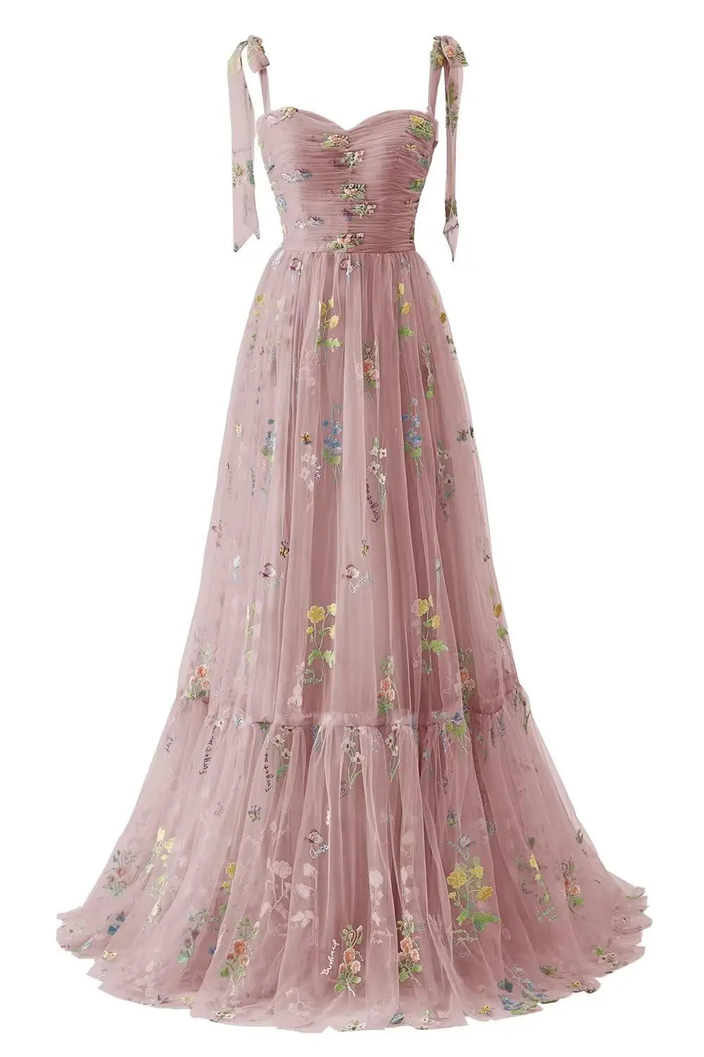 Lace Elegant Dress Women for Wedding Party Tulle Prom Dresses for Women Flower Embroidery A Line Formal Evening Party Gown