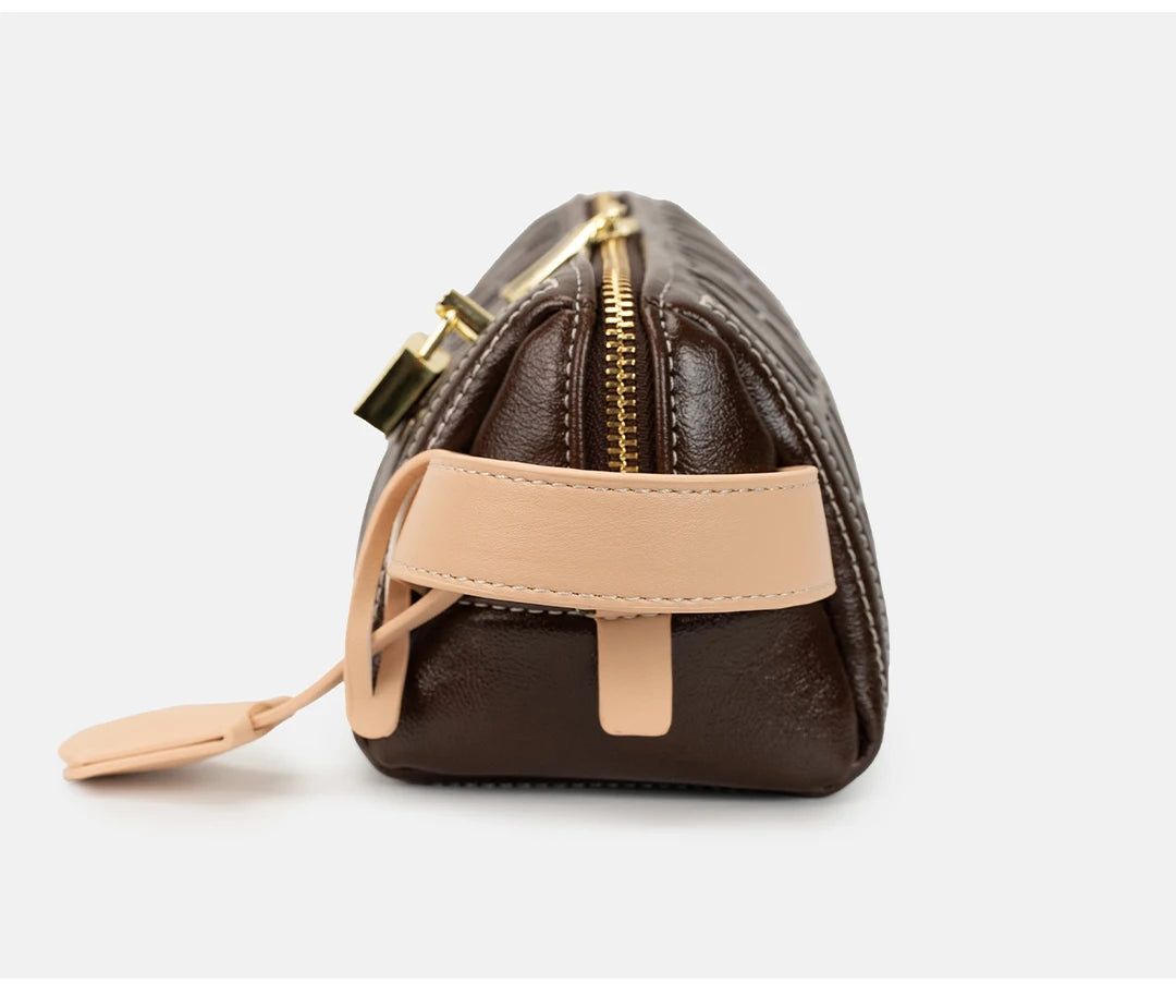 CH 2026 New Letter Embossed Cylinder Bag Fashion Cylinder Crossbody Bag Casual Shoulder Underarm Bag Multi color Optional