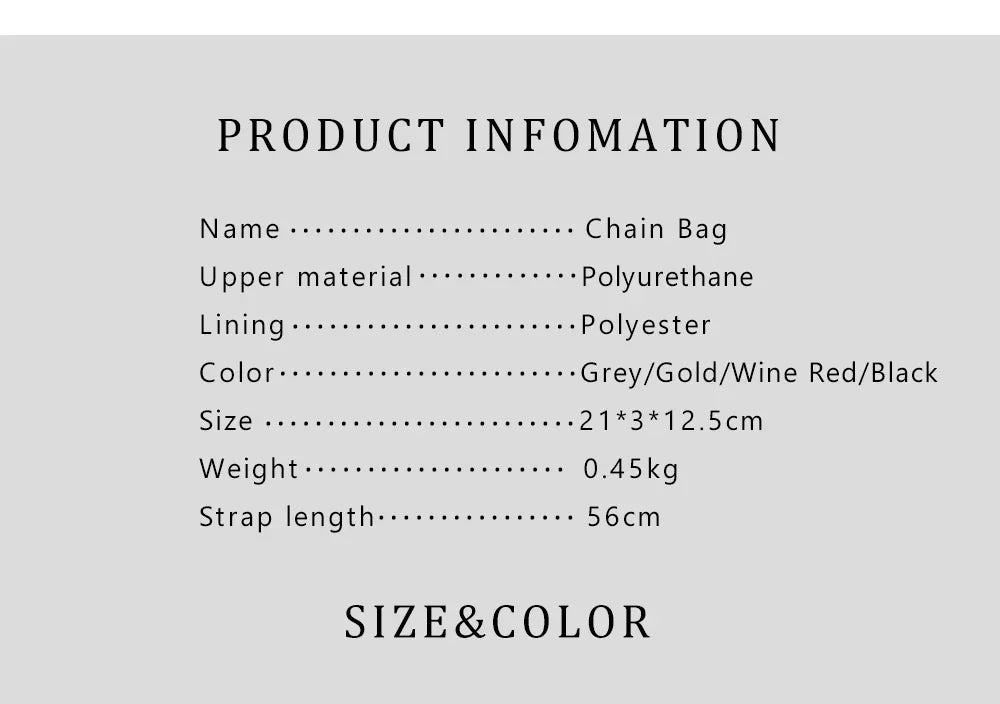 CH Women's Crossbody Bag Stylish Textured Leather Clutch Gold Chain Logo Detail Evening Party Purse Must Have Hot Sale