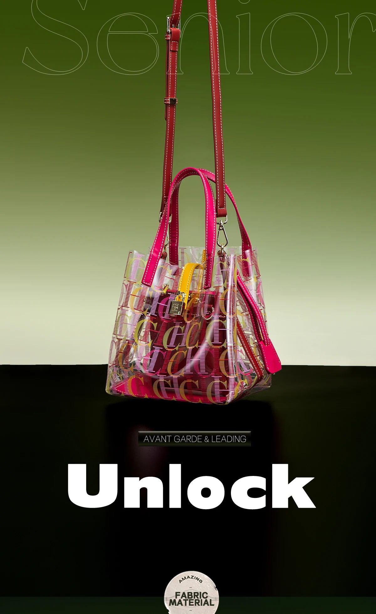 New Creative Personalization Trend Transparent Women's Bag Shoulder Bag Luxury Brand 2026 Fashion Design Trend Women's Handbag