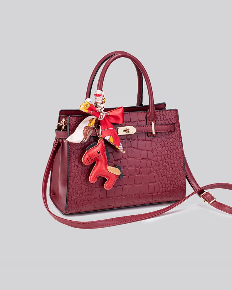 large-capacity multi-functional crossbody bag, PU leather