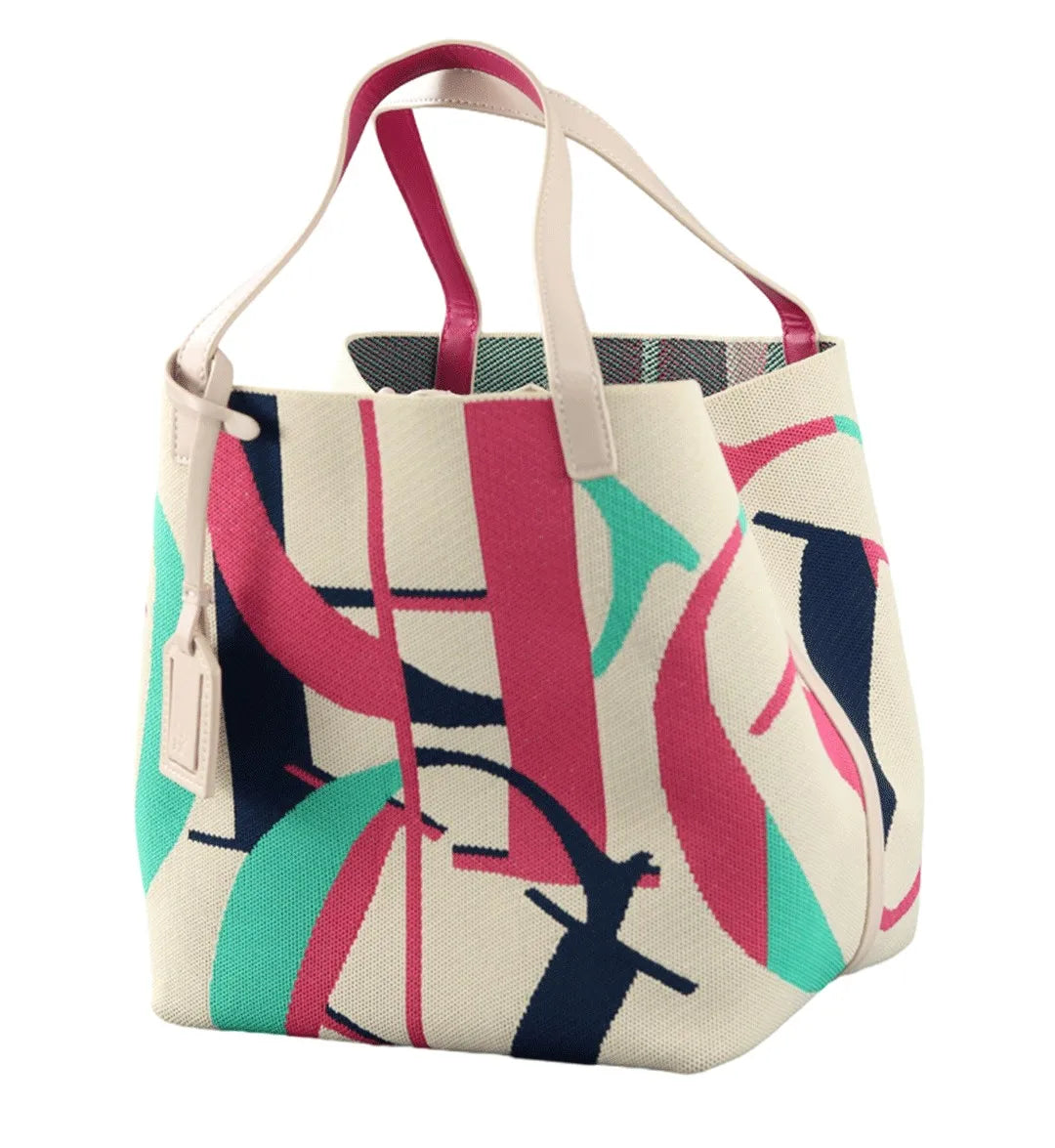 CH Canvas Tote Bag Spacious Lightweight Stylish Large Capacity Adjustable Pocket Durable Versatile Luxury Daily Travel Chic